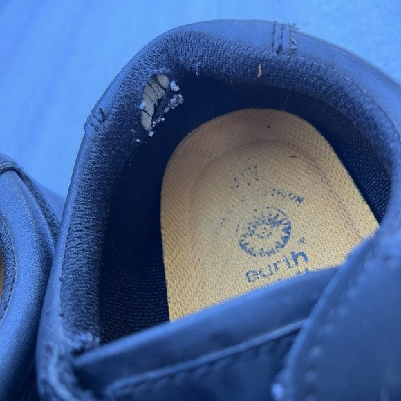 Earth Spirit Layton Mens Black Leather Walking Shoes Balance Sz 9W Vintage - Picture 3 of 8